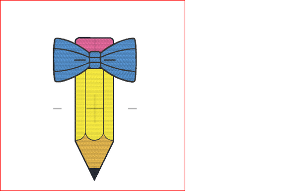 Boy Pencil Bowtie Embroidery Review