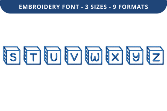 Corner Block Font Uppercase S to Z Review