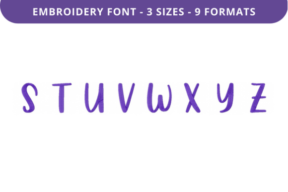 Country Garden Font Uppercase S to Z Review