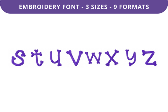 Curves and Bones Font S to Z Review