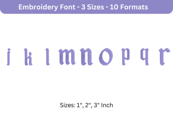 Disneyland Font Lowercase J to R