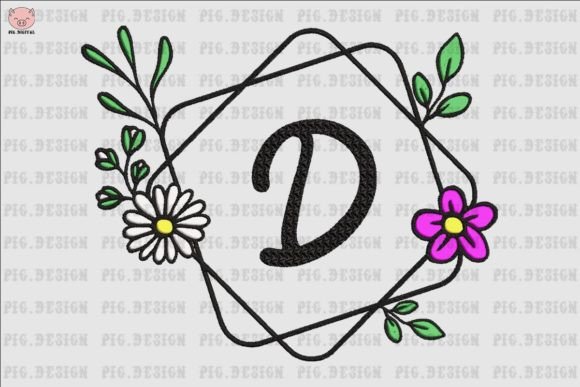 Flower Daisy Font D Review for Seasonal Embroidery