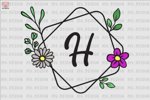 Flower Daisy Font H Review for Small Business Merch