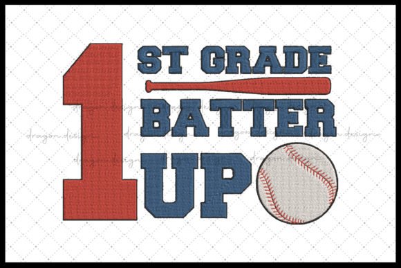 Review: 1st Grade Batter Up Embroidery Design
