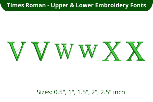 Review: Times Roman Font VWX for Embroidery Projects