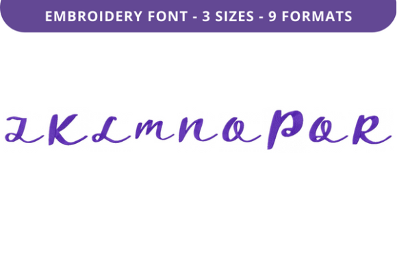 Reviewing Beach Stroll Font J to R for Seasonal Embroidery