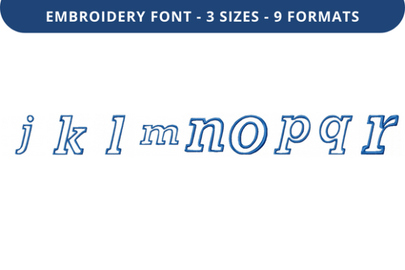 Sells Word Font J to R Embroidery Review