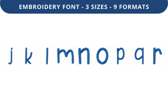 Sunny Box Font Lowercase J to R Review