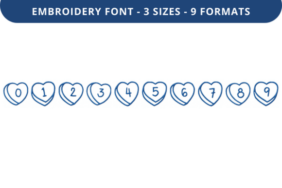 Talking Hearts Font 0 to 9 Review