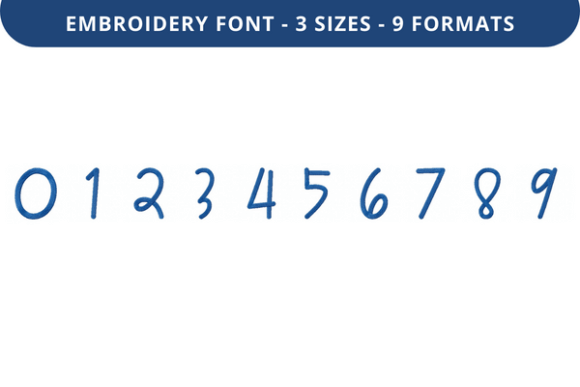 Troofles Font 0 to 9 Review for Embroidery Projects