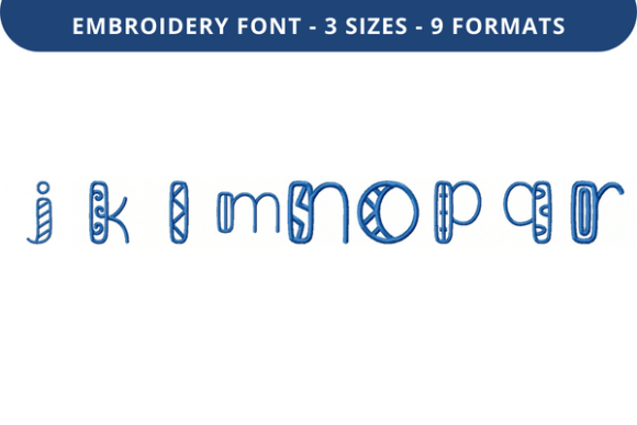 Wrapping Paper Font J to R